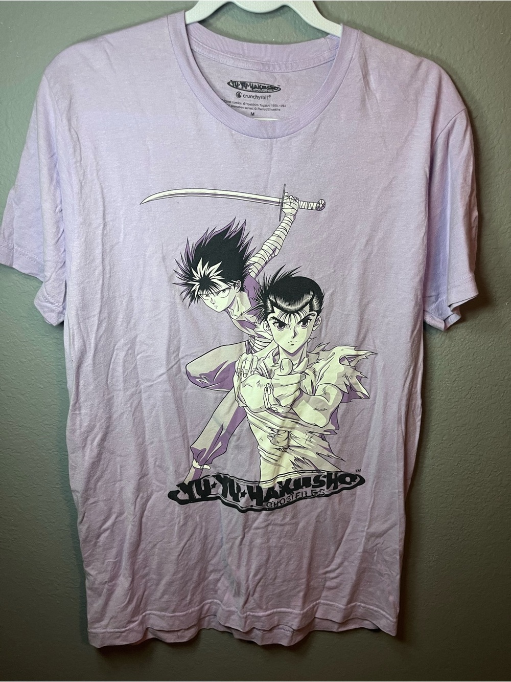 Lavender Graphic Short Sleeve Tee - Anime Print